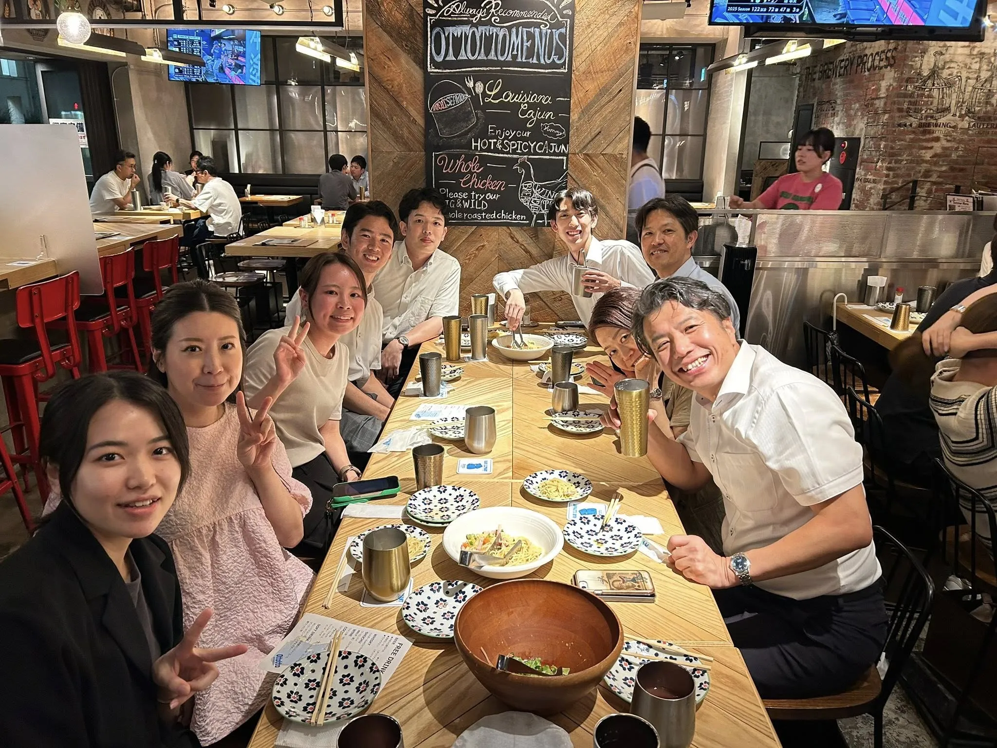 吉本事務長 仲間との食事